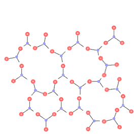 Amorph bezeichnet die ungeregelmäßige Verteilung der Moleküle