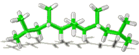 Ataktisches Polymer ohne gleichmäßige Anordnung der Seitengruppen