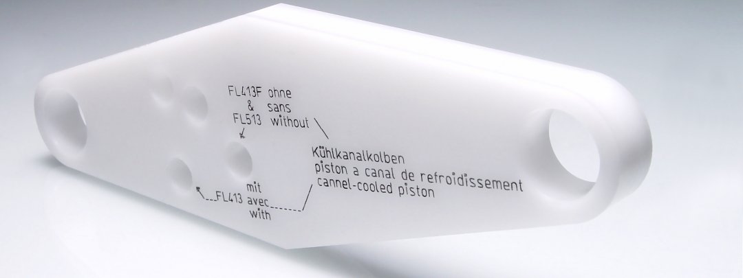 Punktmarkierungen auf gefrästen Kunststoffteilen sind dauerhaft